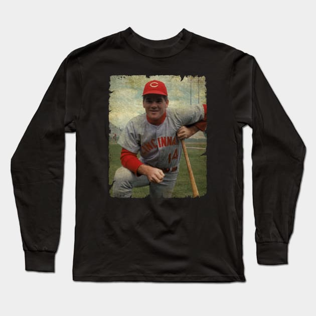 Pete Rose - Cincinnati Reds, 1963 Long Sleeve T-Shirt by SOEKAMPTI